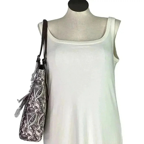 SAKROOTS Shopper Tote Loyola Soulful Desert Purse Black Multi Bag Charms NEW - Picture 7 of 15